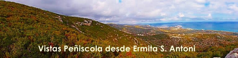 Vistas Peñíscola desde Ermita de Sant Antoni